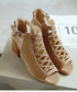 Cross Lace Open Toe Sandals